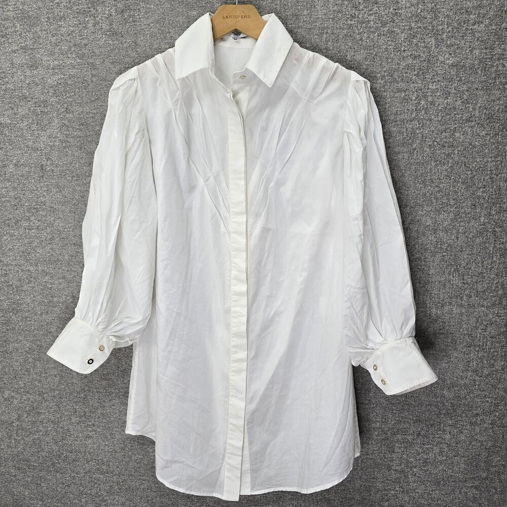 HANANE HOTAIT MIA COTTON BUTTON SHIRT, SIZE 34